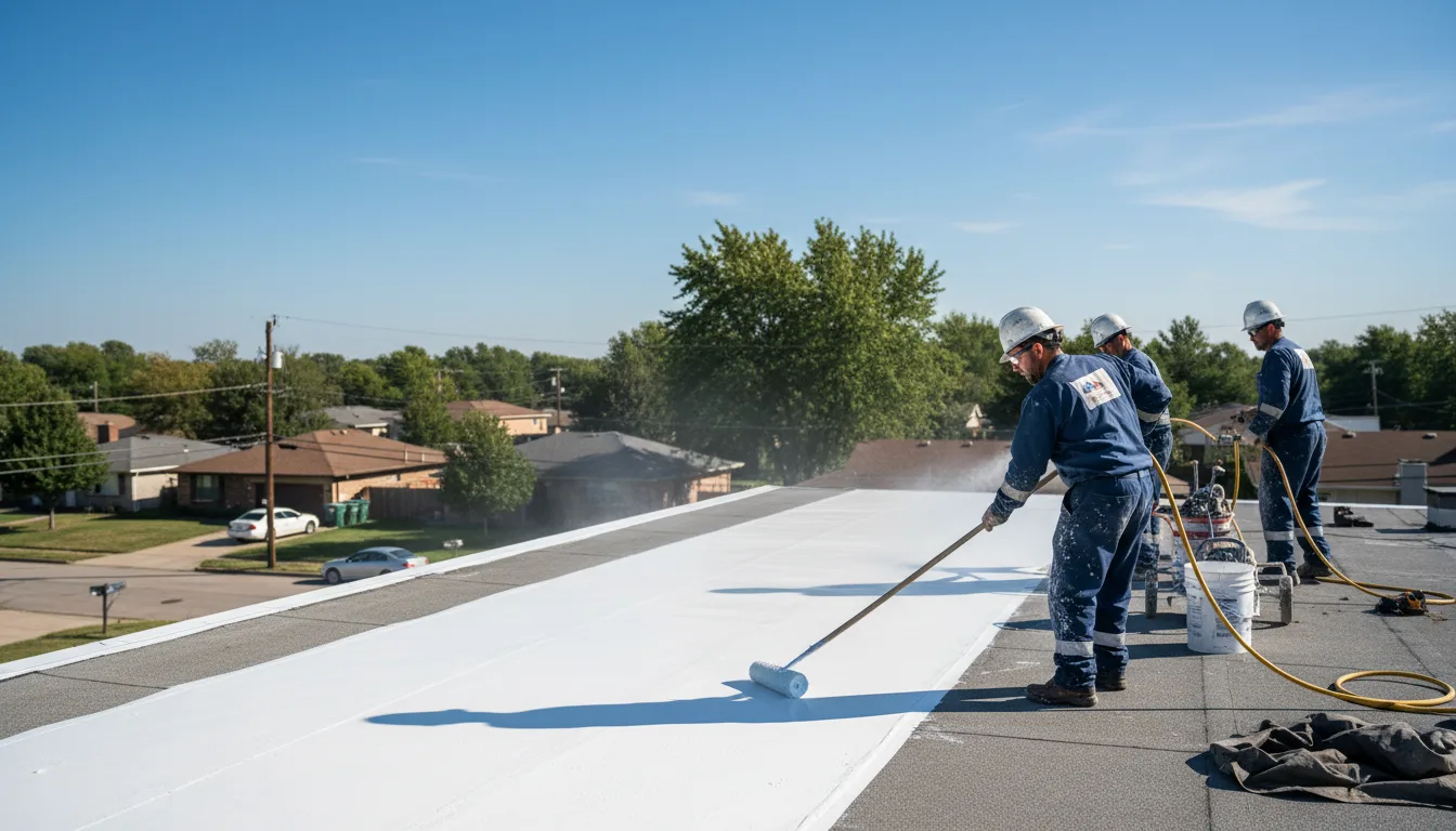 Commercial roof coating in Elizabeth, IL near me